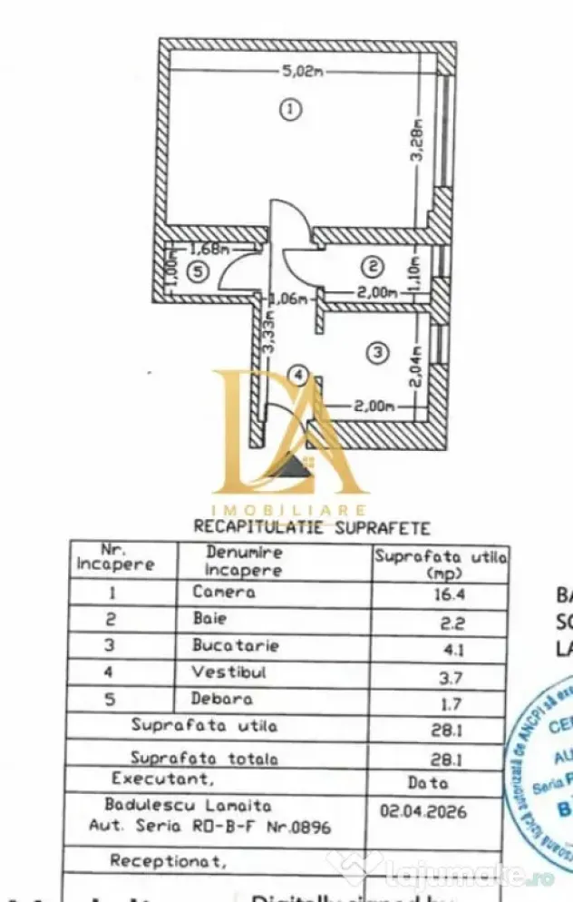 Garsoniera de vanzare in zona Grivita - Bucuresti (Bucuresti-Ilfov)