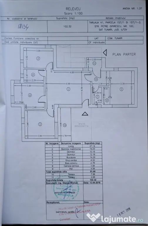 Vând casă individuală 4 camere, suprafața utilă 108,48 mp, Tunari - Tunari (Bucuresti-Ilfov)
