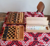 Jocuri Vintage -Șah, Table, Remi 