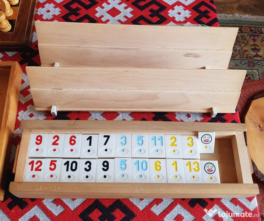 Jocuri Vintage -Șah, Table, Remi