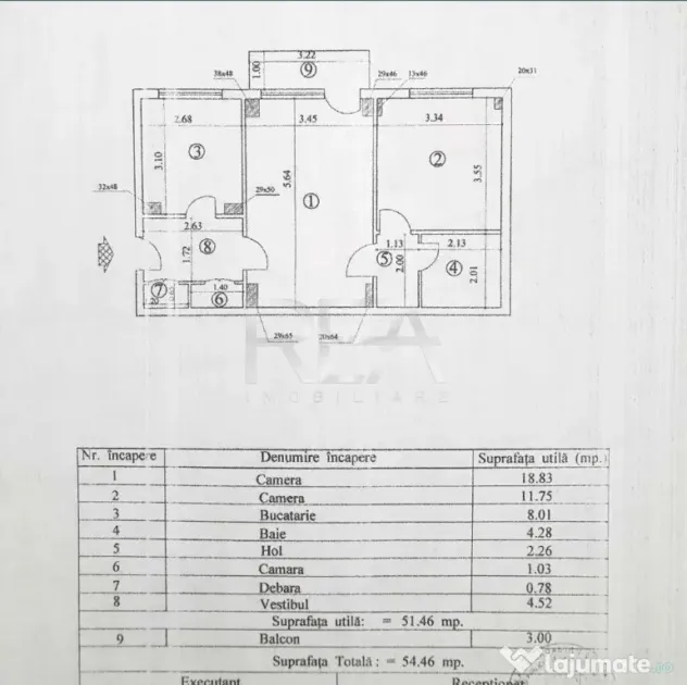 Apartament 2 camere, centrala, metrou timpuri noi - Bucuresti (Bucuresti-Ilfov)