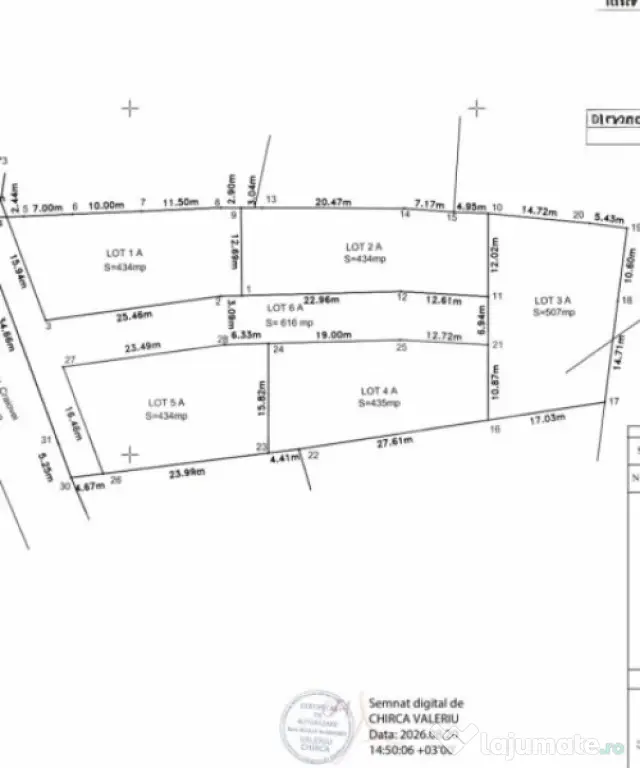 Parcele teren intravilan 434-507mp sau teren 2860mp Izvor ?? - Craiova (Dolj)