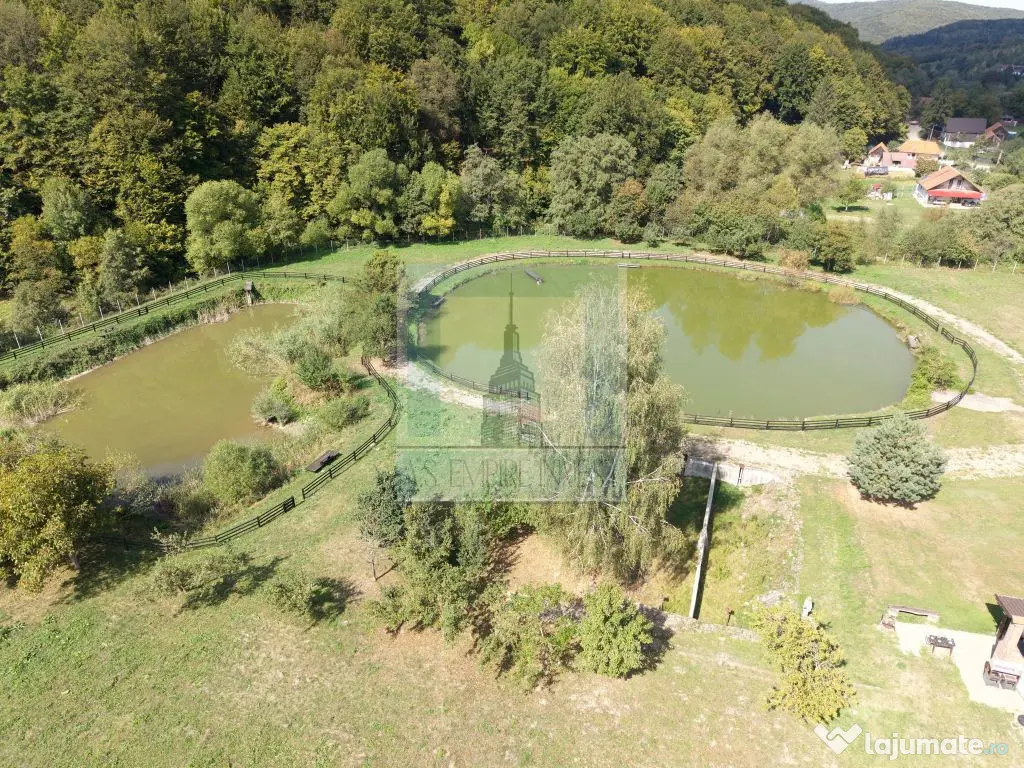 Complex Turistic activ, 2 lacuri ,teren 16800 mp -zona Valea Dobârlău - Valea Dobarlaului (Covasna)