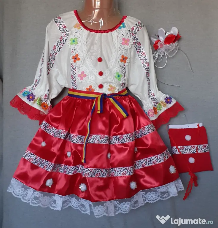 Costum popular pentru copii 4-5-6-7 ani