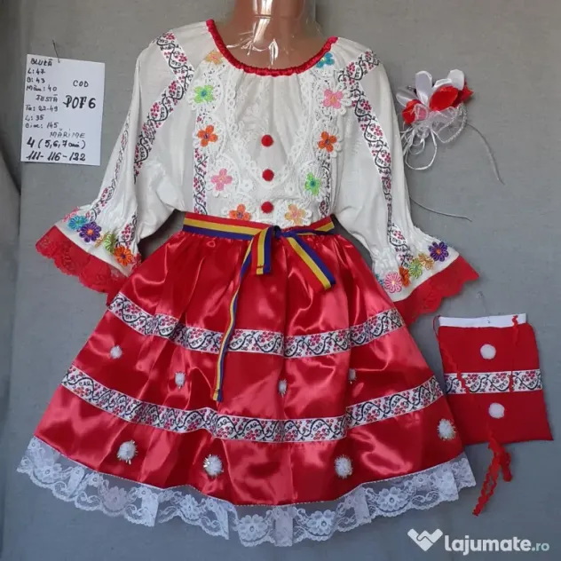 Costum popular pentru copii 4-5-6-7 ani