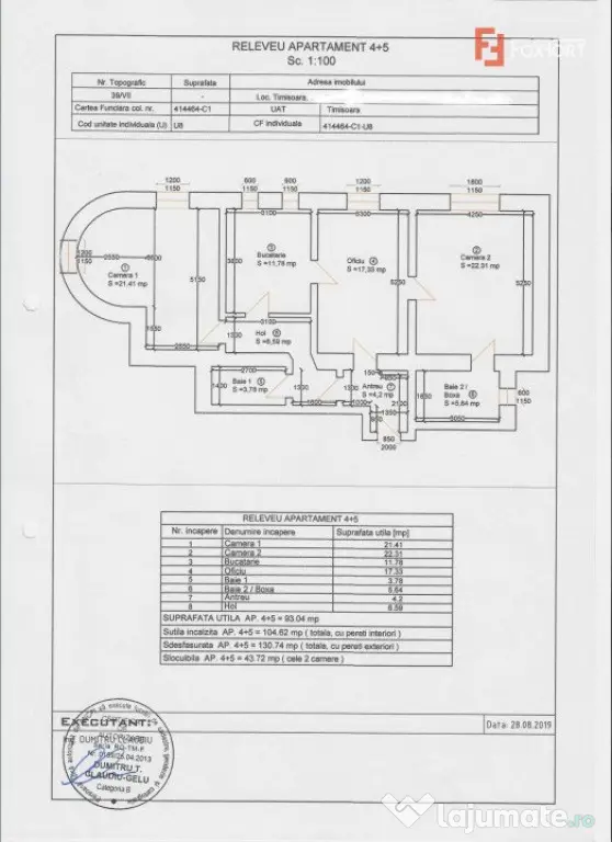 COMISION 0% Apartament demisol 3 camere de vanzare in Timiso - Timisoara (Timis)