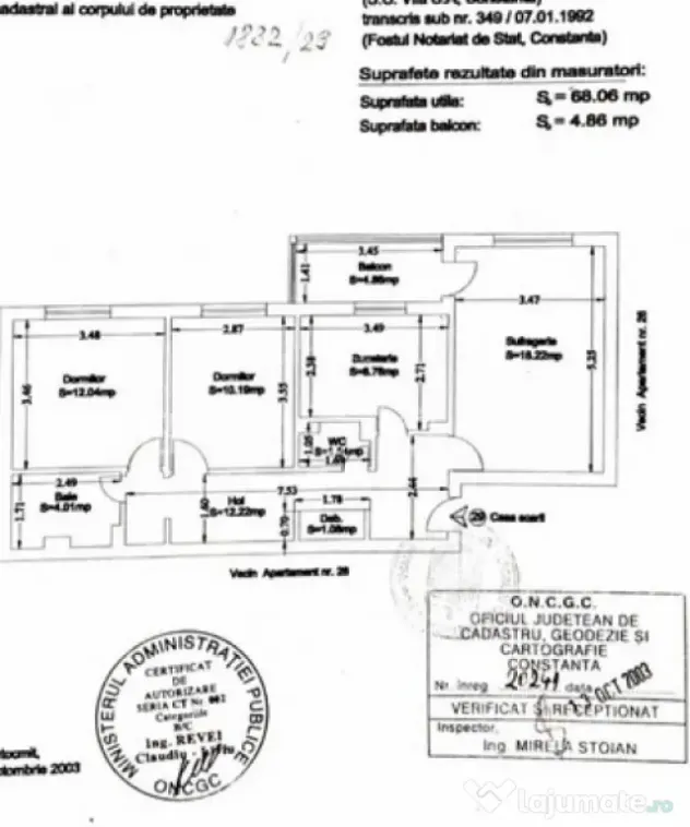 Apartament 3 camere decomandat zonă Casa de Cultura - Constanta (Constanta)
