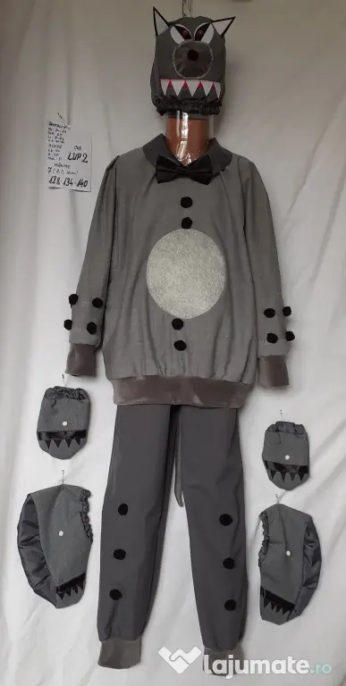 Costum Lup pentru copii 10-11-12-13 ani, 185 lei