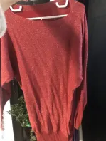 Bluza rosie cu sclipici