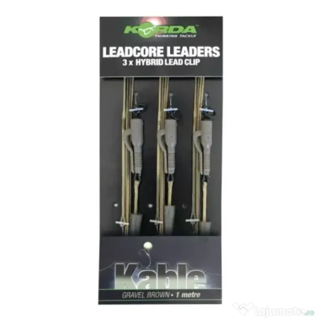 Montura Leadcore Korda 3Buc - Weed Silt