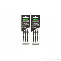 Montura Leadcore Korda Kable Hybrid Lead Clip, Gravel, 50cm, 3buc/plic