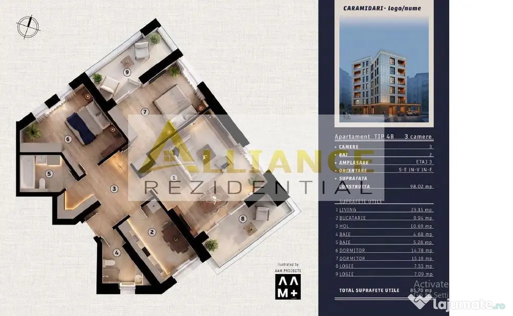 Metrou Tineretului - Apartament 3 camere decomandat - Bloc nou - Bucuresti (Bucuresti-Ilfov)