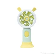 Ventilator de mana, alimentare USB, 3.7w, 3 viteze si suport, verde / ZTS 8241 