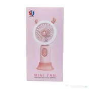 Ventilator de mana, alimentare USB, 3.7w, 3 viteze si suport, verde / ZTS 8241 