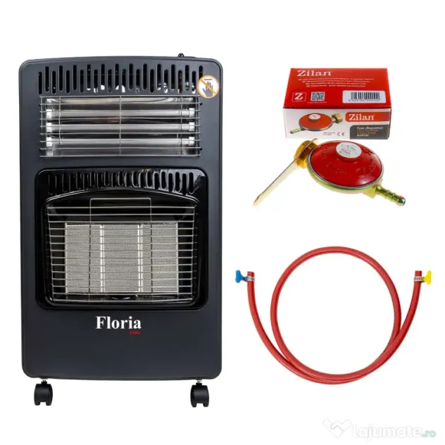Soba mobila pe gaz GPL si electrica, aprindere piezo-electrica, demontabila, bonus kit de alimentare / ZLN 8465D_1