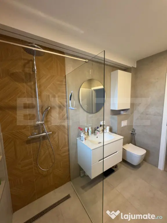 Apartament cu 2 camere, 57 mp, debara, gradina 23 mp, parcar - Floresti (Cluj)