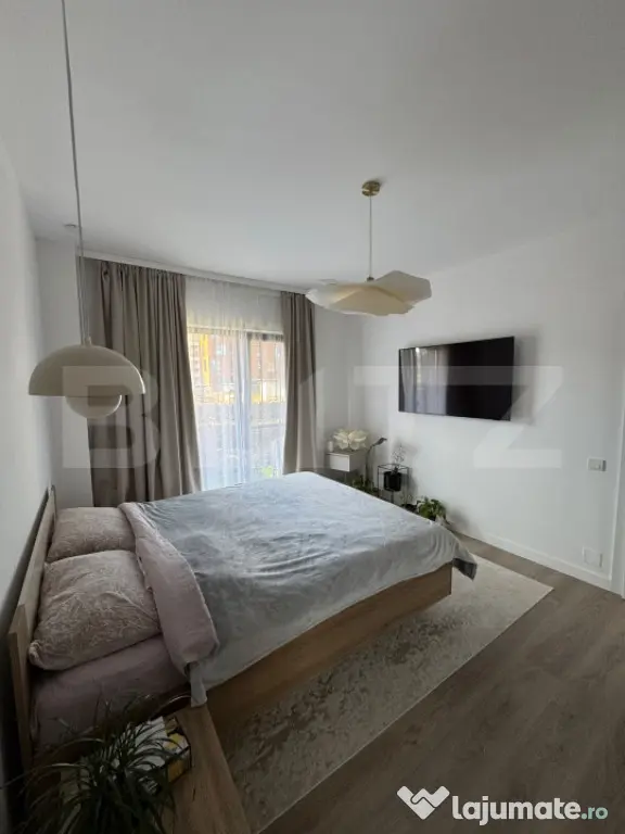 Apartament cu 2 camere, 57 mp, debara, gradina 23 mp, parcar - Floresti (Cluj)