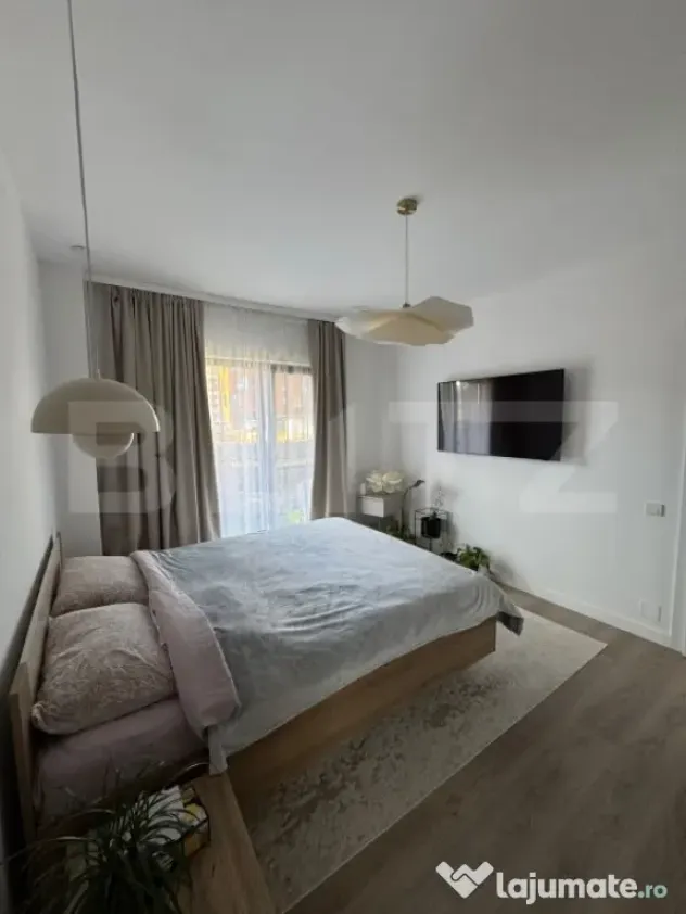 Apartament cu 2 camere, 57 mp, debara, gradina 23 mp, parcar - Floresti (Cluj)