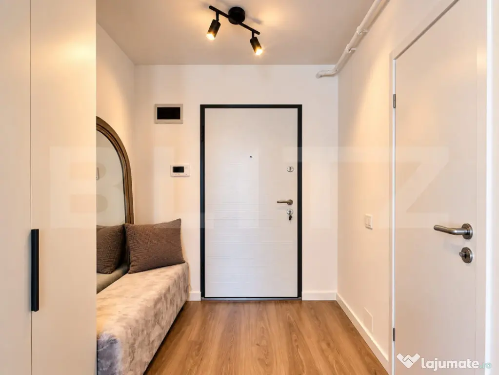 Apartament cu 2 camere, 57 mp, debara, gradina 23 mp, parcar - Floresti (Cluj)
