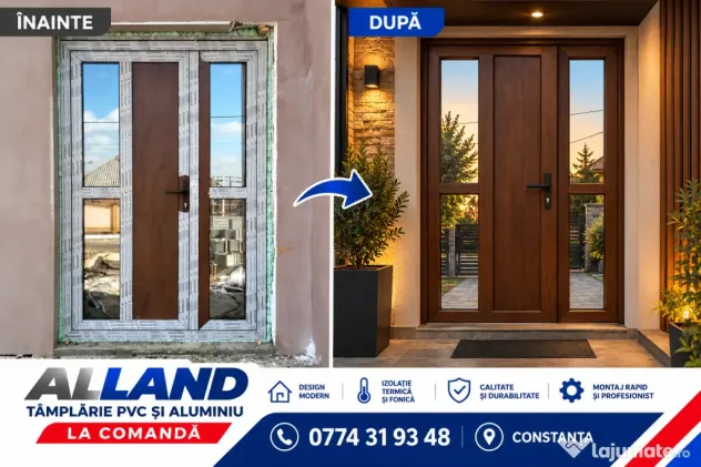Tamplarie PVC si Aluminiu la comanda - Ferestre si Uși - Termopan/Tripan