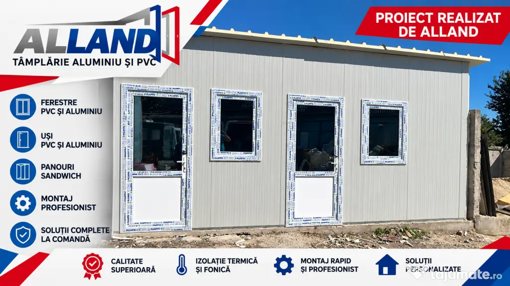 Tamplarie PVC si Aluminiu la comanda - Ferestre si Uși - Termopan/Tripan