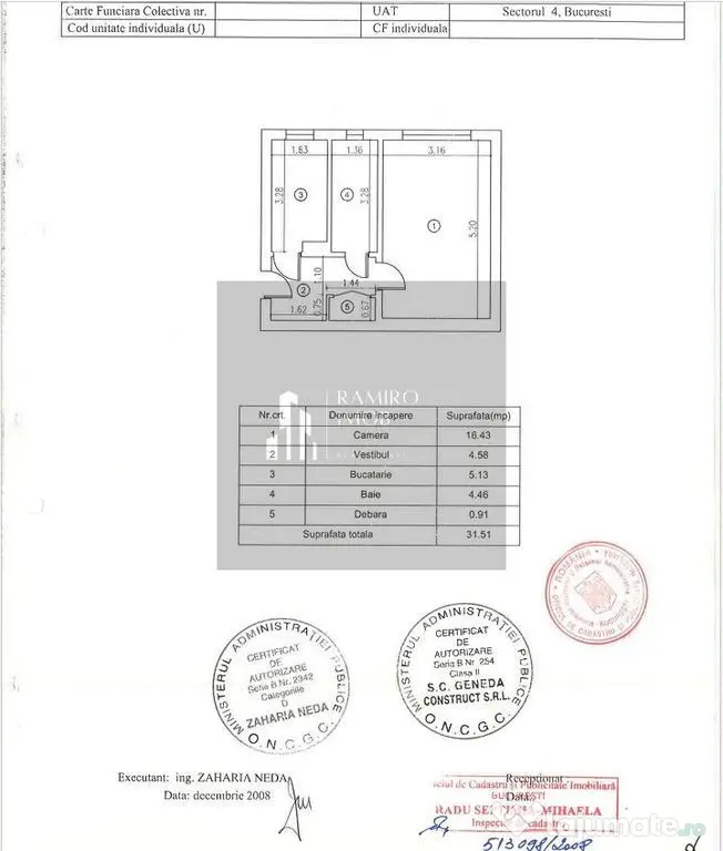 Garsoniera Constantin Brancoveanu / Budimex / Rezonantei - Bucuresti (Bucuresti-Ilfov)