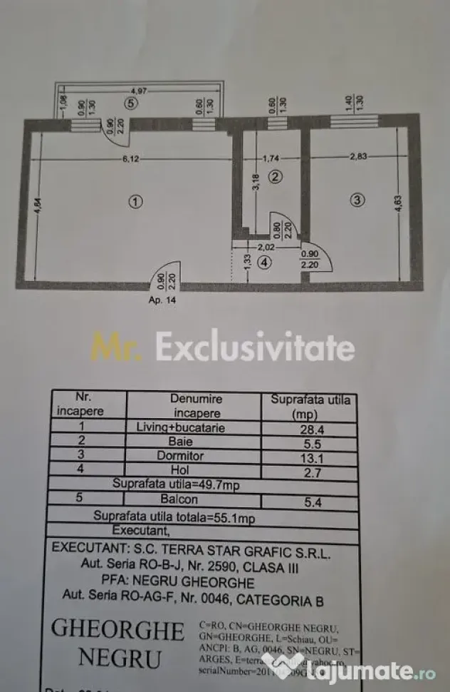 Apartament 2 camere Bloc nou loc de parcare Cavalerului Residence - Pitesti (Arges)