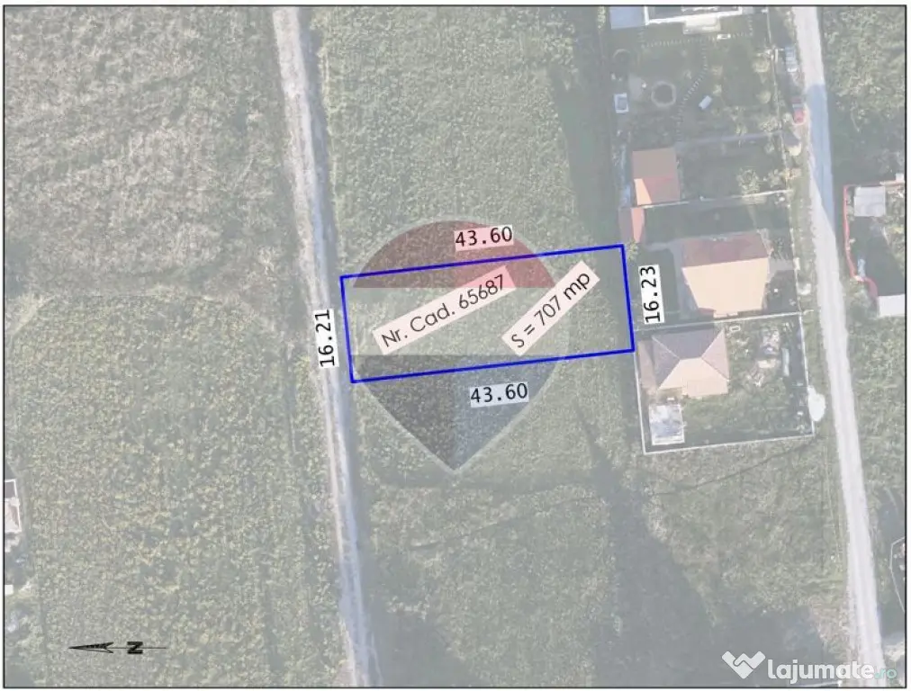 Teren rezidențial 707 mp, Cartier Viena, Oradea, Sânmartin și Cihei - Cihei (Bihor)