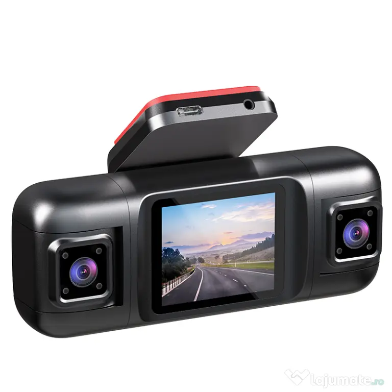 Camera Auto DVR 4 Canale 1080p FullHD, Night Vision, Ecran IPS 2"