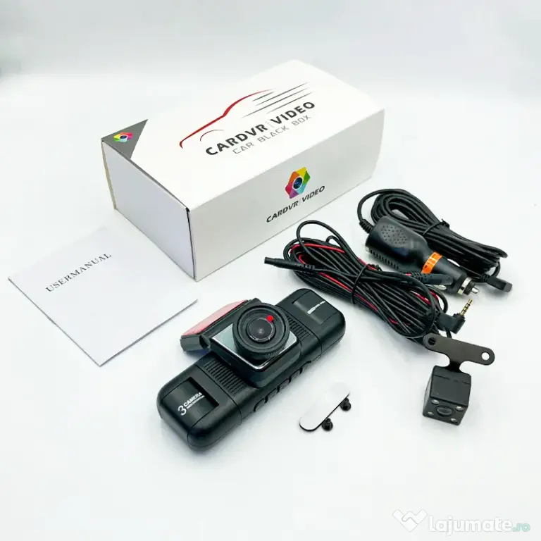 Camera Auto DVR 4 Canale 1080p FullHD, Night Vision, Ecran IPS 2"