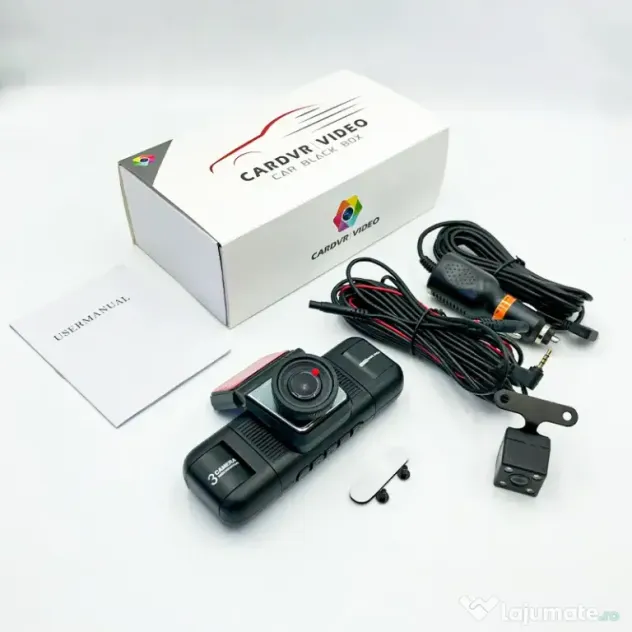 Camera Auto DVR 4 Canale 1080p FullHD, Night Vision, Ecran IPS 2"