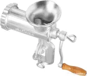 Mașină manuală de tocat carne KraftDele KD4192, mărimea 10, cu site și pâlnii pentru cârnați 