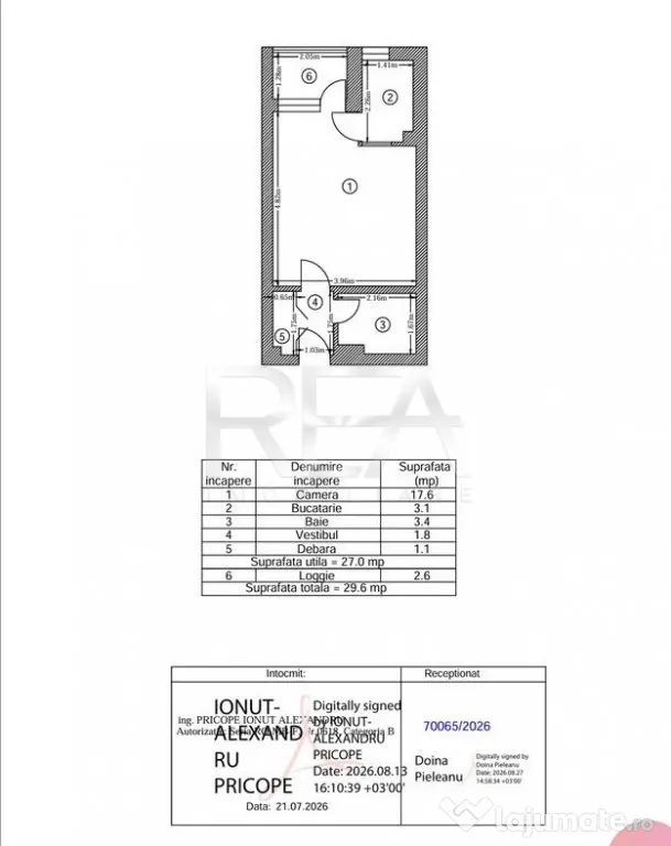 Garsonieră renovata în 2020, etaj 6/9, Drumul Taberei - Bucuresti (Bucuresti-Ilfov)