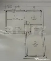 Apartament cu 3 camere de vânzare în Gherla – 57,44 mp,