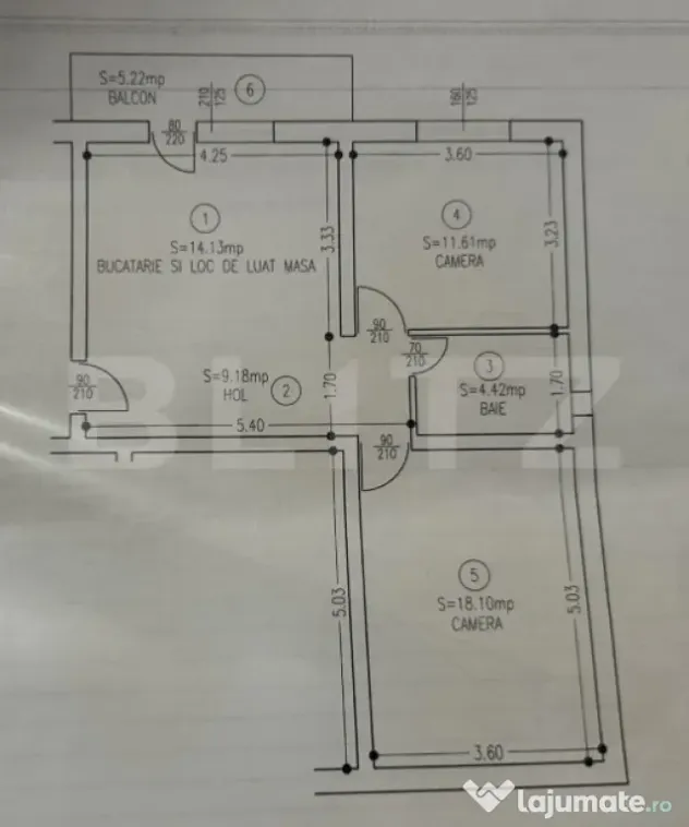 Apartament cu 3 camere de vânzare în Gherla – 57,44 mp, - Gherla (Cluj)