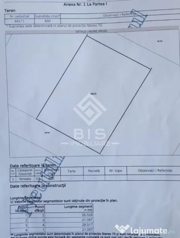Teren Intravilan 600 mp- Aleea Fragilor - Bistrita (Bistrita-Nasaud)