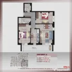 3 Camere | Bloc Boutique| Încălzire Pardoseală |600 m STB