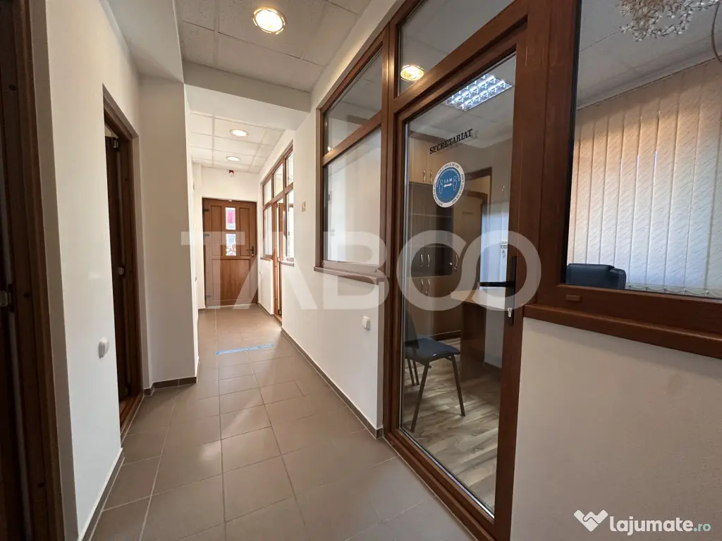 Spatiu de birouri mobilat de inchiriat acces stradal si curt - Sibiu (Sibiu)