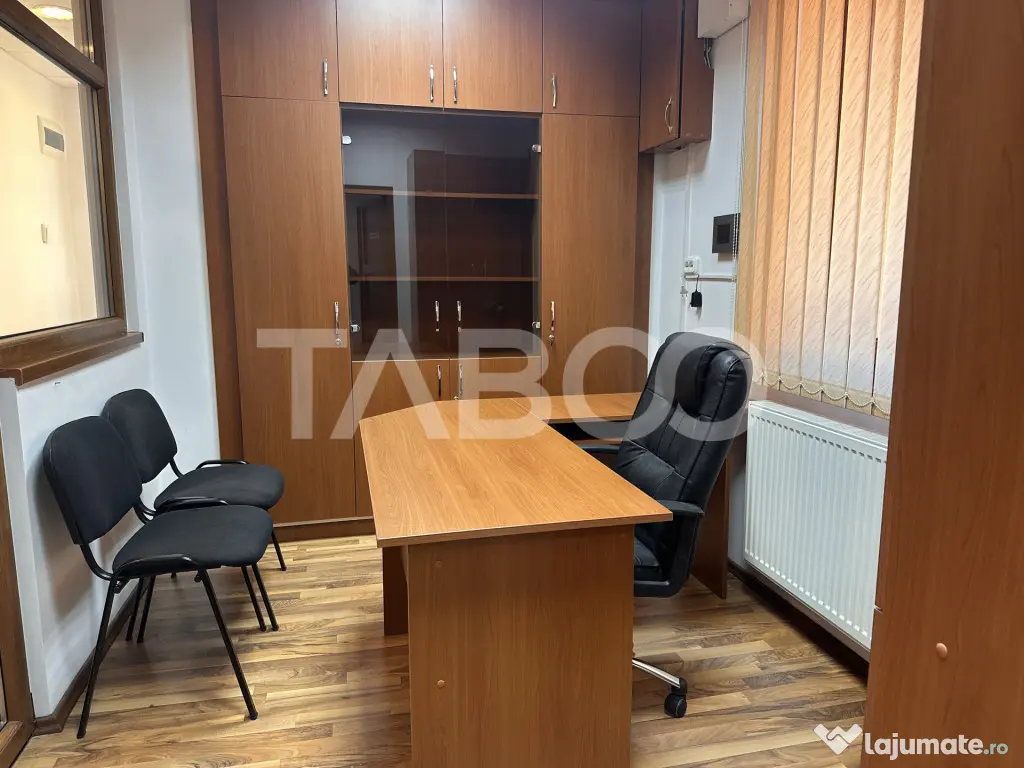 Spatiu de birouri mobilat de inchiriat acces stradal si curt - Sibiu (Sibiu)