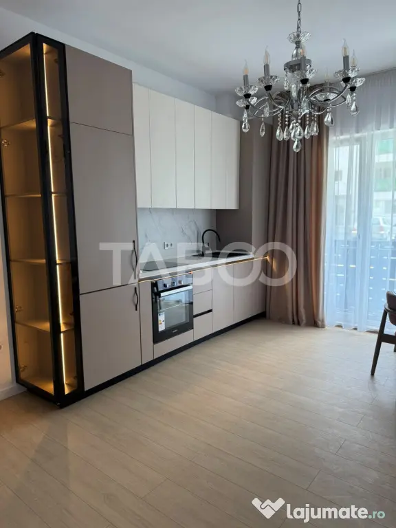 Apartament mobilat utilat decomandat 2 camere 60 mpu balcon - Sibiu (Sibiu)