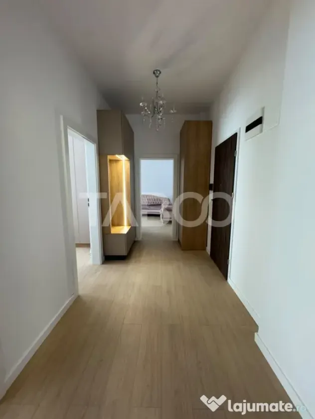 Apartament mobilat utilat decomandat 2 camere 60 mpu balcon - Sibiu (Sibiu)