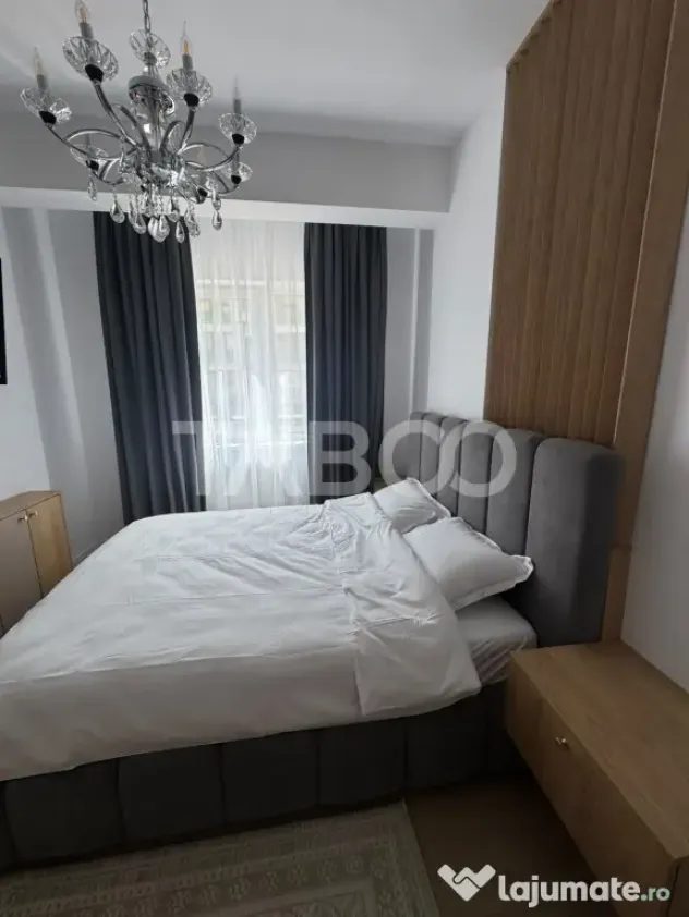 Apartament mobilat utilat decomandat 2 camere 60 mpu balcon - Sibiu (Sibiu)