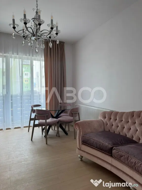 Apartament mobilat utilat decomandat 2 camere 60 mpu balcon - Sibiu (Sibiu)