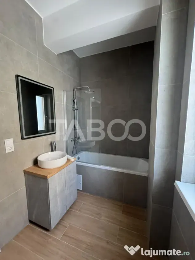 Apartament mobilat utilat decomandat 2 camere 60 mpu balcon - Sibiu (Sibiu)