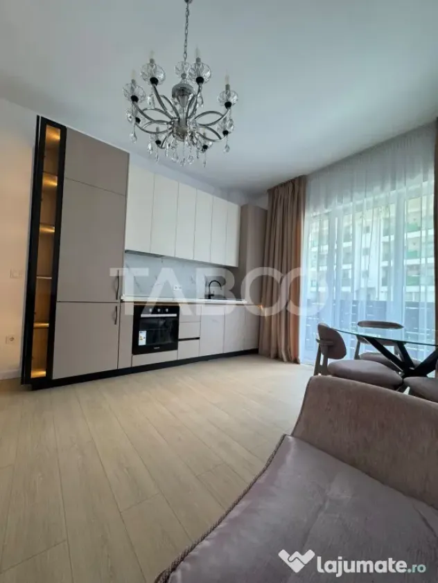 Apartament mobilat utilat decomandat 2 camere 60 mpu balcon - Sibiu (Sibiu)