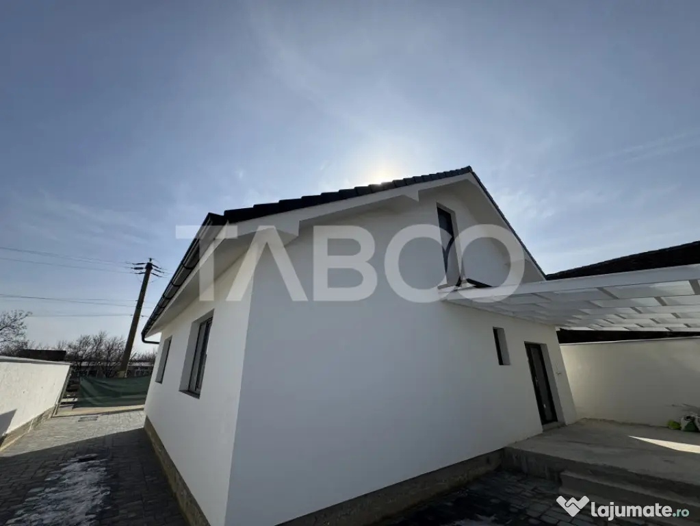 Casa individuala cu 3 camere pe un singur nivel teren 300 mp - Cristian (Sibiu)