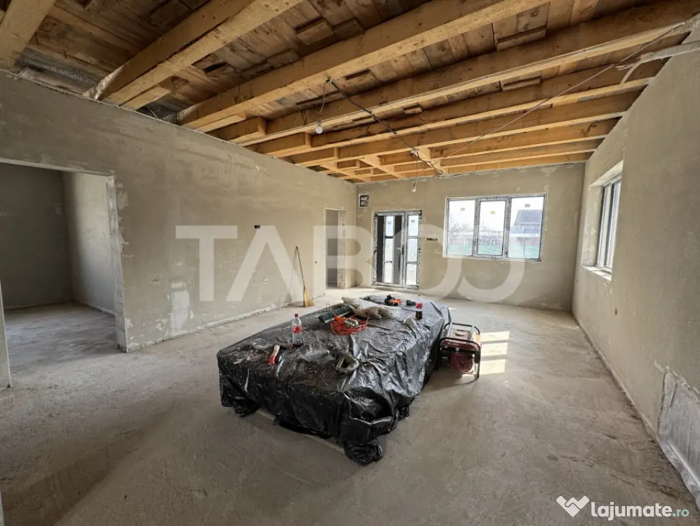 Casa individuala cu 3 camere pe un singur nivel teren 300 mp - Cristian (Sibiu)