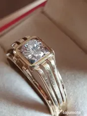 Inel Ghiul vintage unicat unisex cu diamant natural 0,60ct VVS