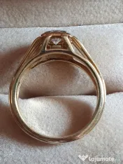 Inel Ghiul vintage unicat unisex cu diamant natural 0,60ct VVS
