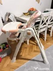 Scaun de masa pliabil KinderVibe pentru bebeluși sau copii